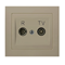 KIER RTV terminal socket ZAR 2.5-3 dB beige