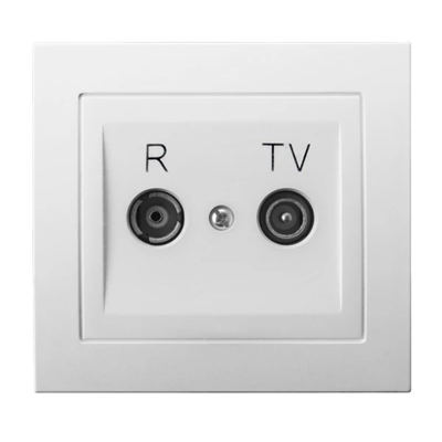 KIER RTV termination socket ZAK-10 white