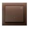 KIER Short-circuiting switch "light" with blue backlight, metallic brown