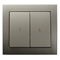 KIER Shutter switch with mechanical blockade light satin