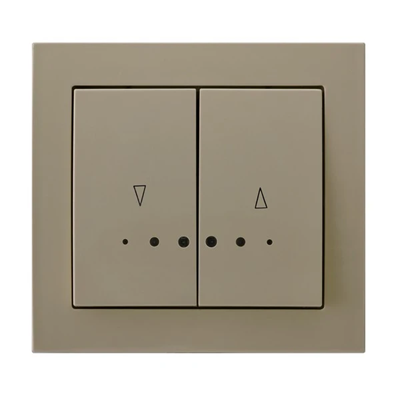 KIER Shutter switch with orange backlight and beige mechanical lock