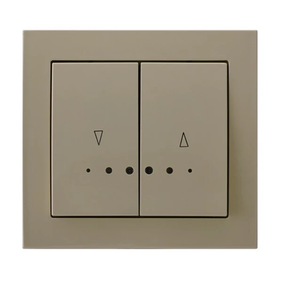 KIER Shutter switch with orange backlight and beige mechanical lock