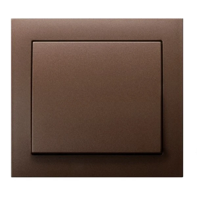 KIER Single-pole brown metallic switch