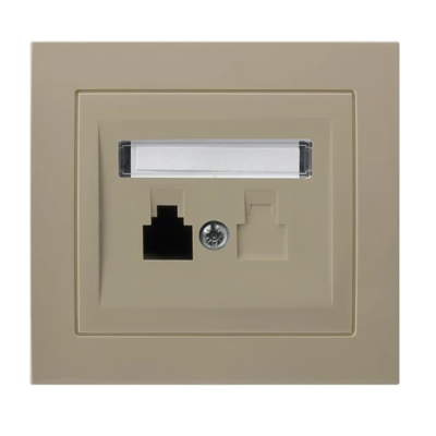 KIER Single telephone socket beige