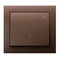 KIER Stair switch with blue backlight - brown metallic