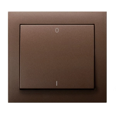 KIER Two-pole brown metallic switch