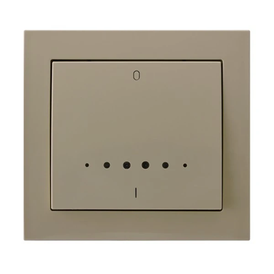 KIER Two-pole switch with beige backlight