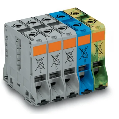 Kit de conectores de alimentación trifásicos de 95 mm², gris/azul/verde amarillento