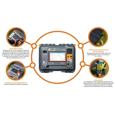 Kit de medidor de instalación fotovoltaica PVM-1530 Max