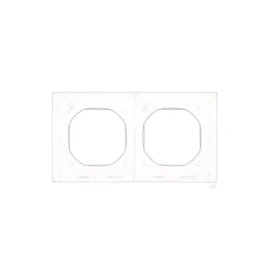 Kit de sellado Simon 55 WMDZ-921xxx-001 IP44 para bastidor Line/Duo/Nature de 2 módulos.