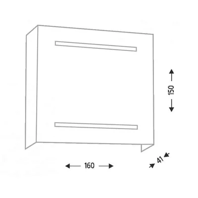 KITAMI Lampa ścienna G9 IP20 czarna