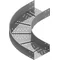 KKSC100H100N 90° elbow, sheet thickness - 2 mm
