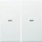 Клавіші KNX easy B.Kwadrat/B.3/B.7 з лінзою для 2-х кнопкового модуля, білий, матовий