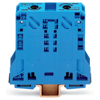 Клема 2-провідна 50 мм² синя