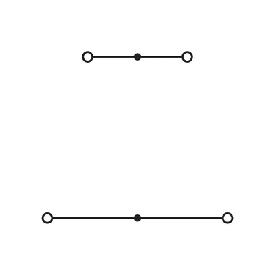 Клема двоярусна L/L 2,5 мм² синя/сіра