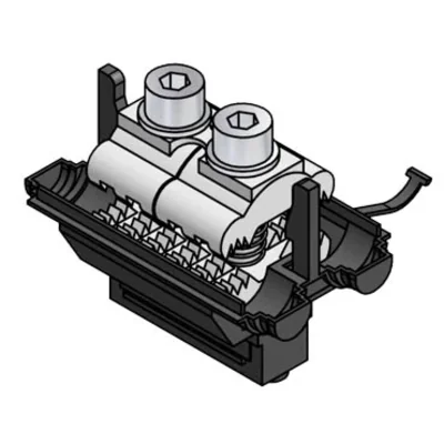 Klemme Al 16-95 mm2 – Einseitige Lochklemme Al