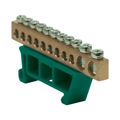 Клемна колодка TH 35-11/25Z зелена