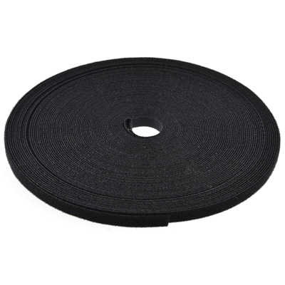 Klettband 10mm 25mb schwarz