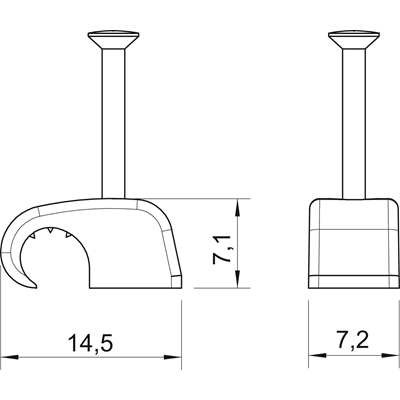 Klipsy z gwintem 4-7MM SZ., 2025 25 LGR