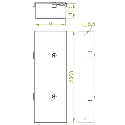 KMPP100H100/2 Blechdicke - 1,50 mm