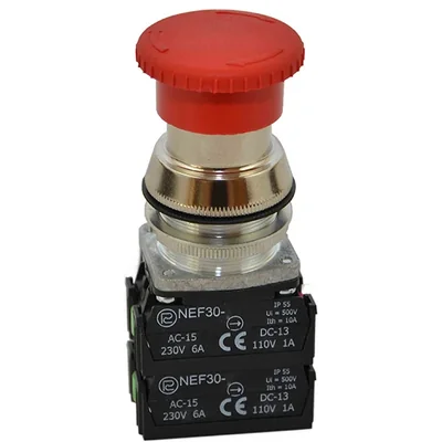 Кнопка NEF30-DRp2X2Y червона