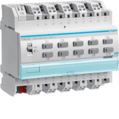 KNX Binärausgang 10-fach 16A C-Last 6-Modul