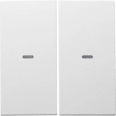 KNX easy B.Kwadrat/B.3/B.7 Bascules avec cabochon pour module bouton-poussoir double, blanc, mat