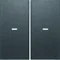 KNX easy B.Kwadrat/B.3/B.7 Rocker with lens for 2-gang push-button module, matt anthracite, lacquered