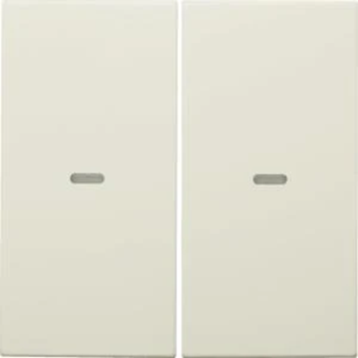 KNX EASY B.KWADRAT/B.3/B.7 Rockers with lens for 2-gang push-button module creamy gloss