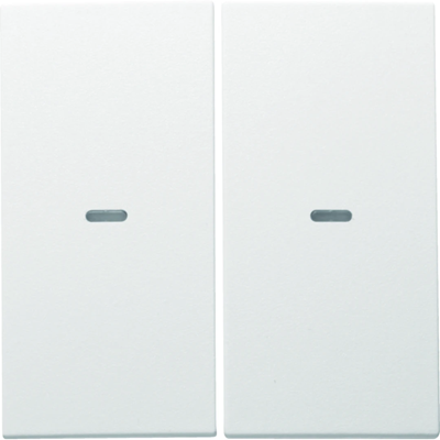 KNX easy B.Kwadrat/B.3/B.7 Rockers with lens for 2-gang push-button module, white, matt