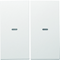 KNX easy B.Kwadrat/B.3/B.7 Rockers with lens for 2-gang push-button module, white, matt