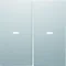 KNX EASY B.KWADRAT/B.3/B.7 Tasti con lente per modulo pulsanti a 2 vie, alluminio opaco