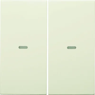 KNX EASY B.KWADRAT/B.3/B.7 Wippen mit Linse für 2fach-Tastermodul creme glänzend