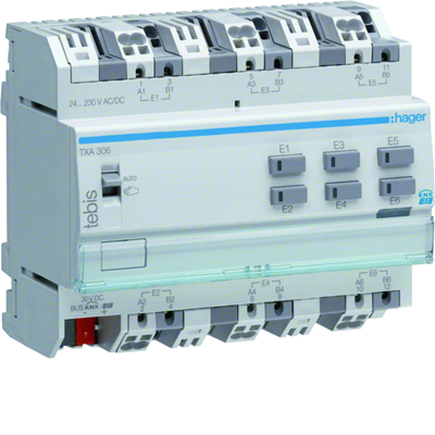 KNX easy Entrada binaria 6 vías universal
