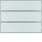 KNX EASY K.1/K.3 3fach-Taster mit Aluminium-Schriftfeld