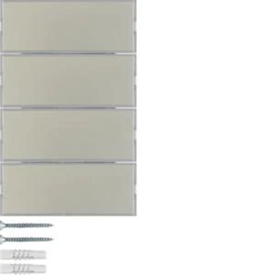 KNX EASY K.1/K.3 4fach-Taster mit Beschriftungsfeld, Edelstahl