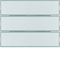 KNX EASY K.1/K.3 Przycisk 3-krotny z polem opisowym aluminium