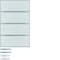 KNX EASY K.1/K.3 Przycisk 4-krotny z polem opisowym aluminium