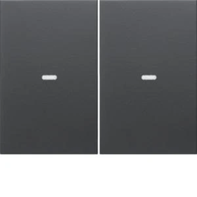 KNX EASY K.1/K.5 Rockers with lens for 2-gang push-button module anthracite matt