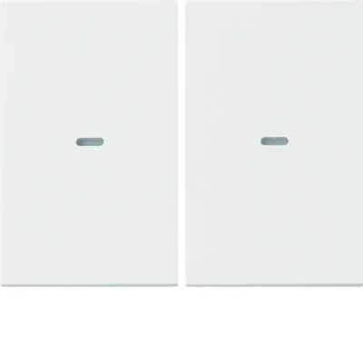 KNX EASY K.1/K.5 Rockers with lens for 2-gang push-button module white gloss