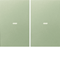 KNX EASY K.1/K.5 Tasti con lente per modulo pulsanti a 2 vie acciaio inox