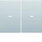 KNX EASY K.1/K.5 Tasti con lente per modulo pulsanti a 2 vie, alluminio opaco