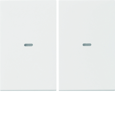KNX EASY K.1/K.5 Tasti con lente per modulo pulsanti a 2 vie bianco lucido