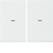 KNX EASY K.1/K.5 Tasti con lente per modulo pulsanti a 2 vie bianco lucido