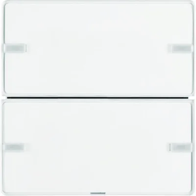 KNX EASY Q.1/Q.3 2-клавішна кнопка з полем опису, біла