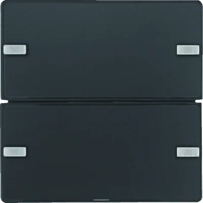 KNX EASY Q.1/Q.3 2-позиційна кнопка з полем для напису, антрацит