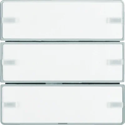 KNX EASY Q.1/Q.3 3-gang push-button with aluminum lettering field