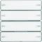 KNX EASY Q.1/Q.3 4fach Taster mit Aluminium-Schriftfeld