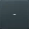 KNX EASY Q.1/Q.3 Bascule avec cabochon pour module poussoir simple velours anthracite