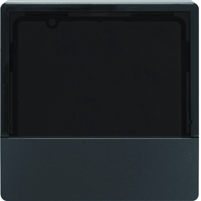 KNX EASY Q.1/Q.3 Central element for temperature and room controller anthracite velvet